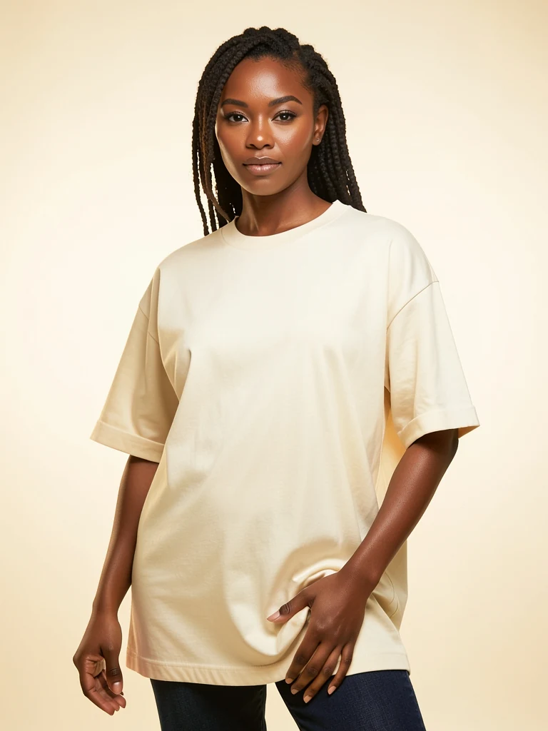 Cream Oversized Tee