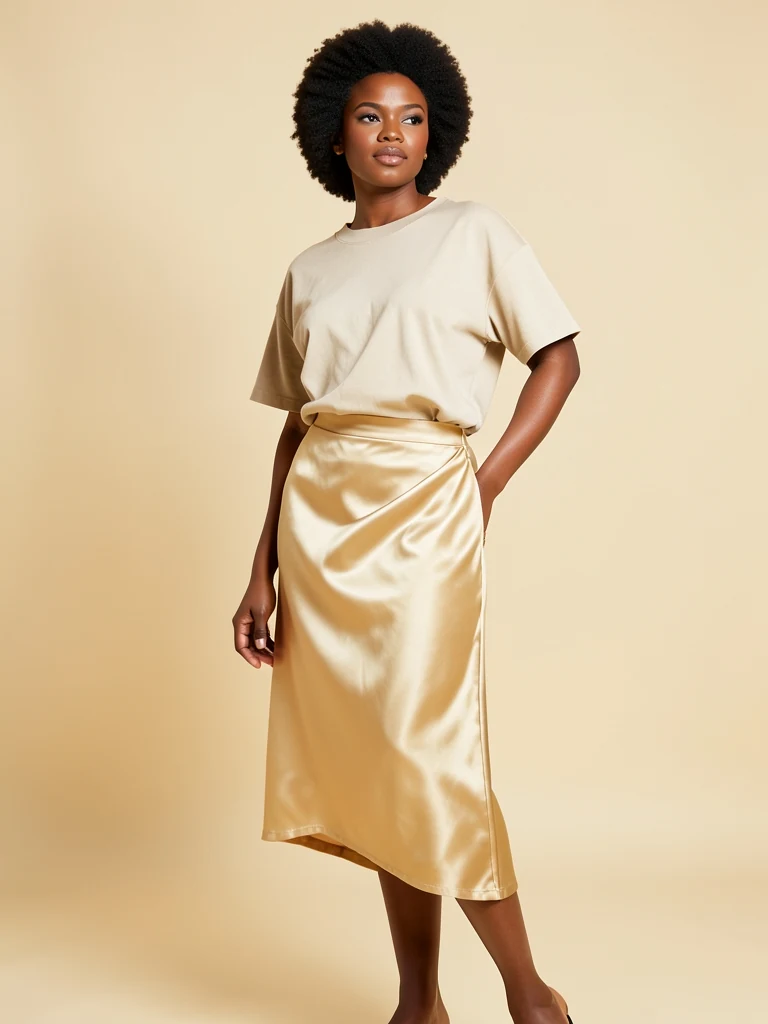 Satin Slip Skirt